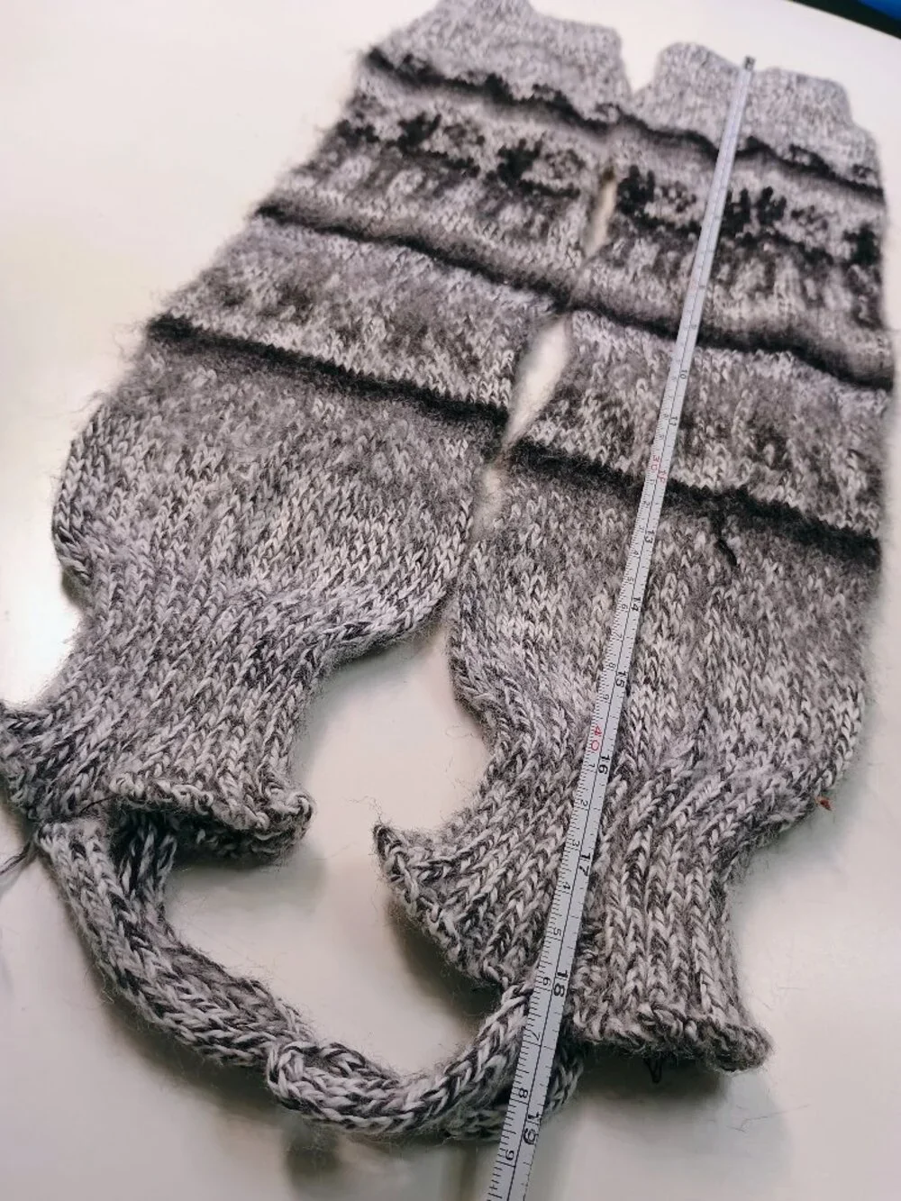 Warm Alpaca Wool Leg Warmers Winter Booties